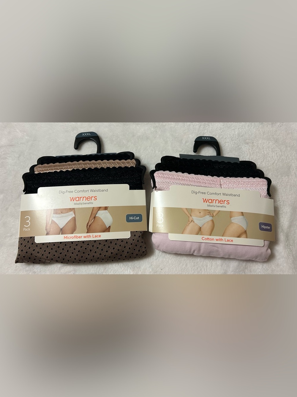 Warners Blissful Benefits Dig-Free Comfort Waistband- Hi-Cut & Hipster